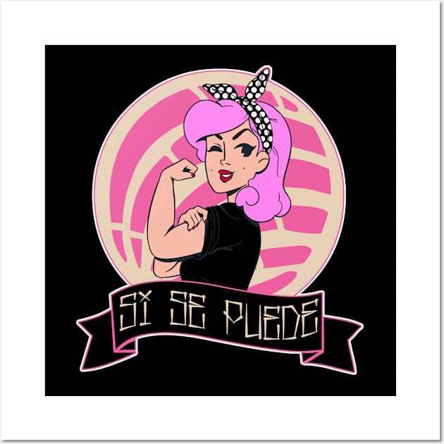 Pink pin up Wall Art by Rockadeadly